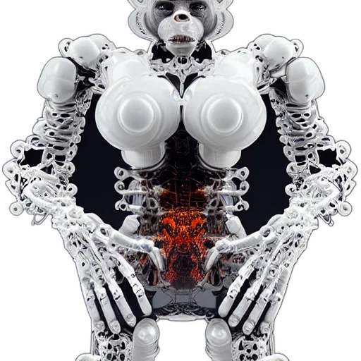 robot, jewelry, dress, animal, 3d render, concept art, pixel art, comic book art transparent PNG cut-out