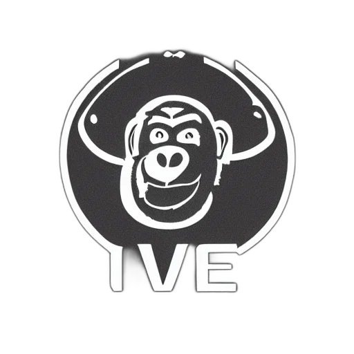 concept art, cartoon, logo, illustrated, ape, video, game, company transparent PNG cut-out