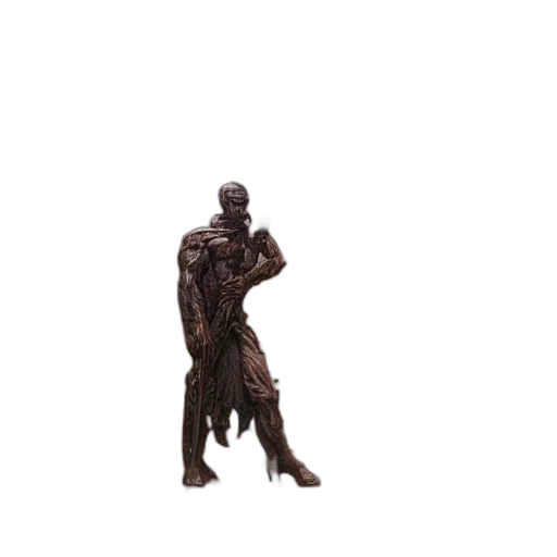 creature, robot, staff, weapon, concept art, 3d render, pixel art, fantasy art transparent PNG cut-out