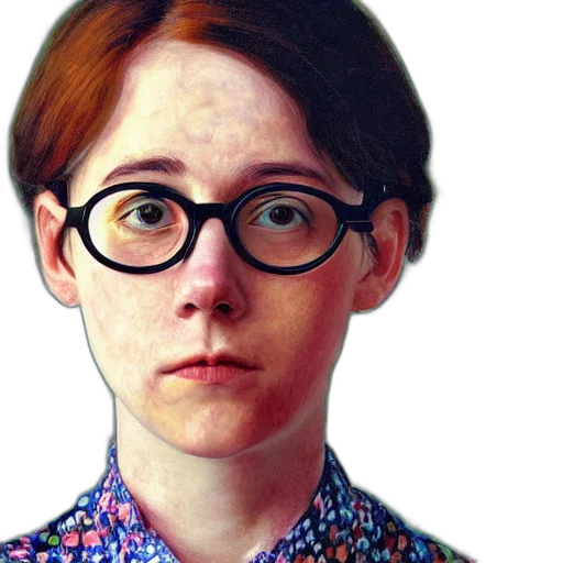 face, dress, staff, photorealistic transparent PNG cut-out