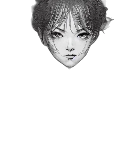 face, mask, hair, creature transparent PNG cut-out