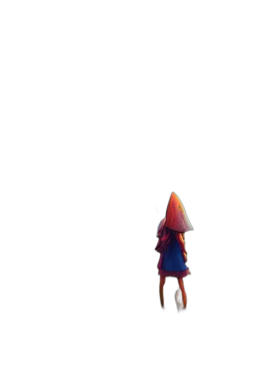 hat, dress, umbrella, crown, 3d render, concept art, pixel art, watercolor transparent PNG cut-out