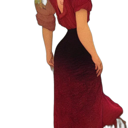 dress, staff, pixel art, concept art transparent PNG cut-out