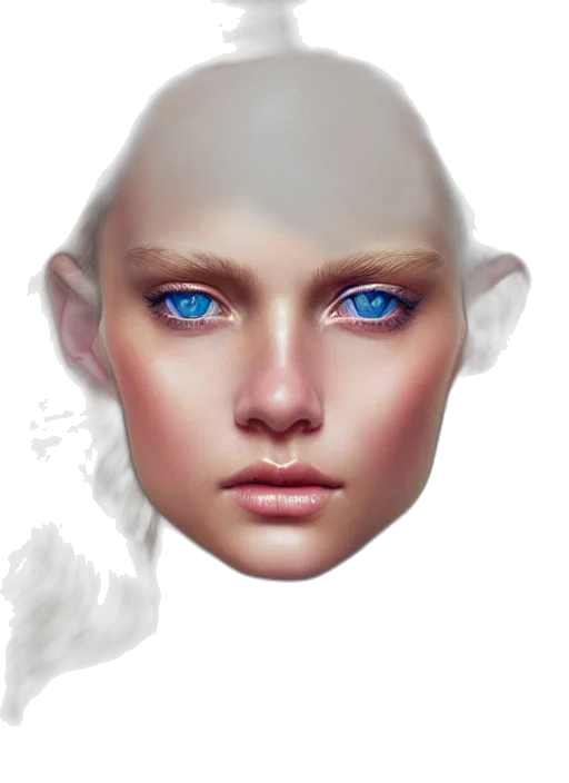face, mask, jewelry, hair transparent PNG cut-out