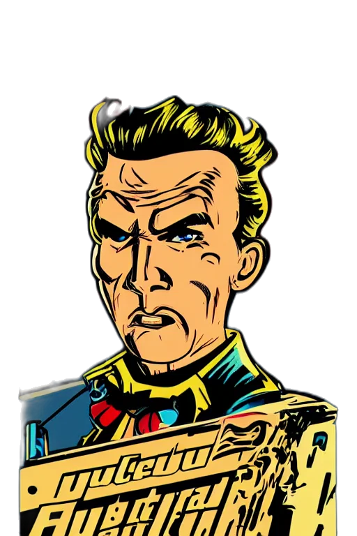 face, jacket, staff, robot transparent PNG cut-out