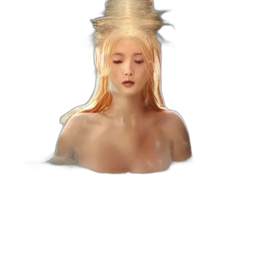 hair, crown, face, creature transparent PNG cut-out