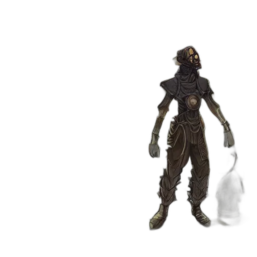 mask, creature, staff, weapon transparent PNG cut-out