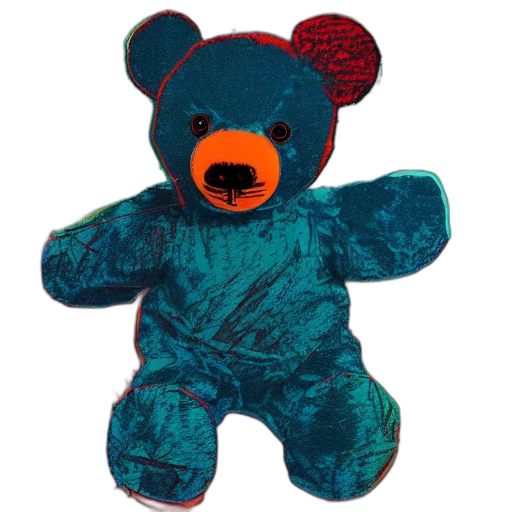 blue, teddy, bear, fashion transparent PNG cut-out