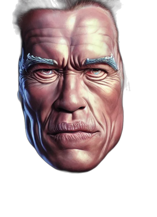 face, mask, creature, robot transparent PNG cut-out