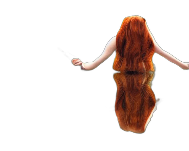hair, dress, creature, animal, concept art, photorealistic, fantasy art, 3d render transparent PNG cut-out