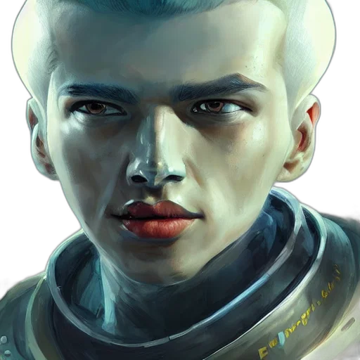 face, robot, fantasy art, concept art transparent PNG cut-out