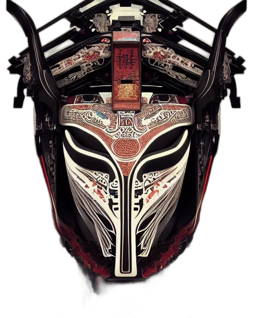mask, face, weapon, jewelry, concept art, photorealistic, cyberpunk, fantasy art transparent PNG cut-out
