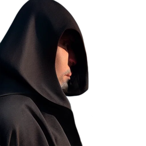 jacket, mask, face, staff transparent PNG cut-out