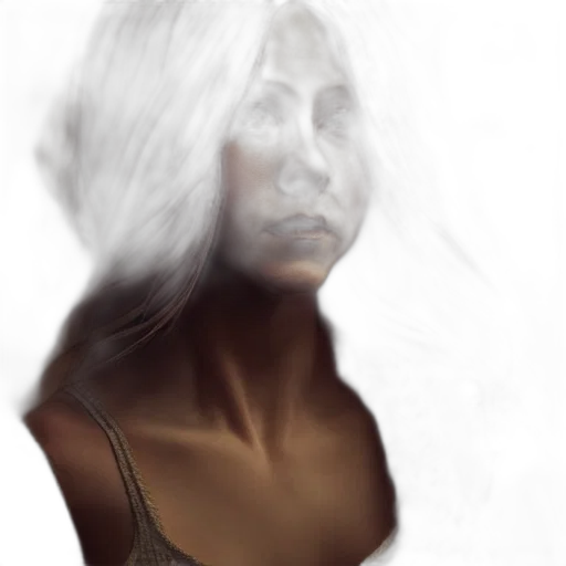 face, mask, hair, dress, photorealistic, concept art, fantasy art, oil painting transparent PNG cut-out
