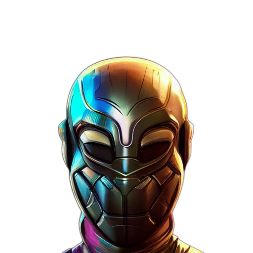 mask, face, robot, comic book art transparent PNG cut-out