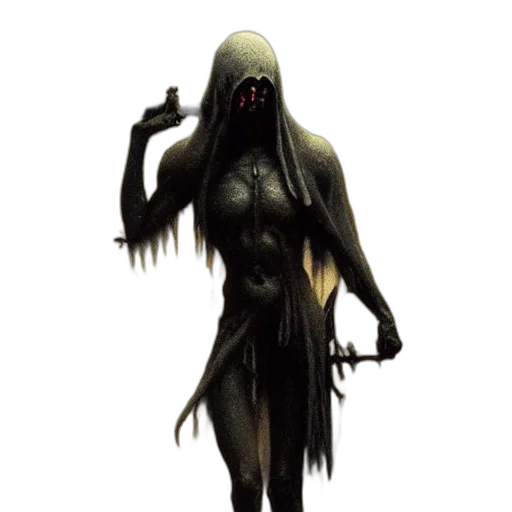creature, mask, staff, face transparent PNG cut-out