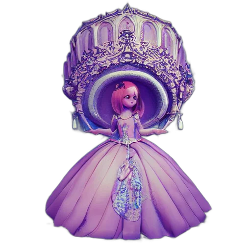 crown, dress, jewelry, hat, concept art, 3d render, fantasy art, cartoon transparent PNG cut-out