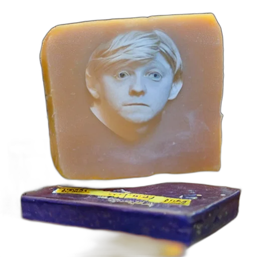 food, face, creature, photorealistic, rupert, grint, block, cheddar transparent PNG cut-out