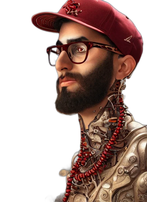 jewelry, face, crown, staff transparent PNG cut-out