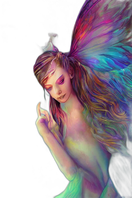 fantasy art, concept art, photorealistic, pixel art, outer space, pastel, colorful, neon transparent PNG cut-out