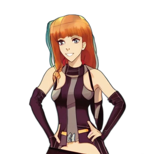 dress, staff, cartoon, anime transparent PNG cut-out