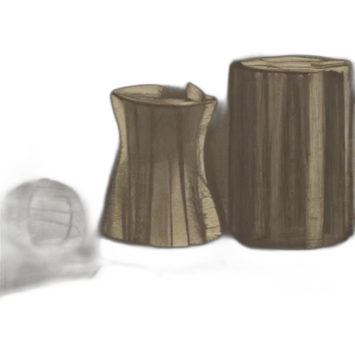 furniture, bottle, 3d render, concept art, photorealistic, fog, earth tones, monochrome transparent PNG cut-out