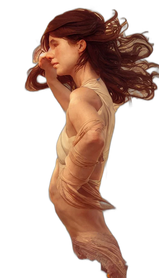 dress, hair, face, mask transparent PNG cut-out