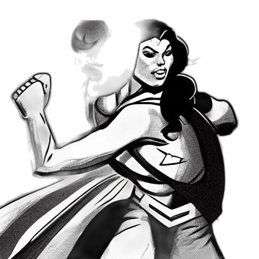 comic book art, concept art, cartoon, fantasy art transparent PNG cut-out