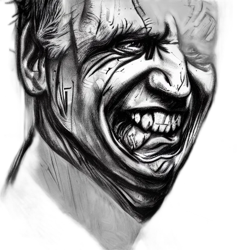 face, creature, mask, pencil sketch transparent PNG cut-out