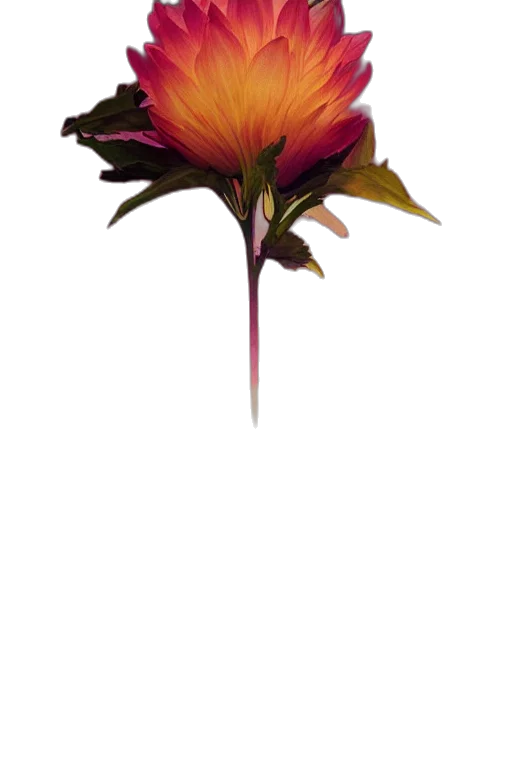 flower, staff, crown, dragon, concept art, 3d render, photorealistic, pixel art transparent PNG cut-out