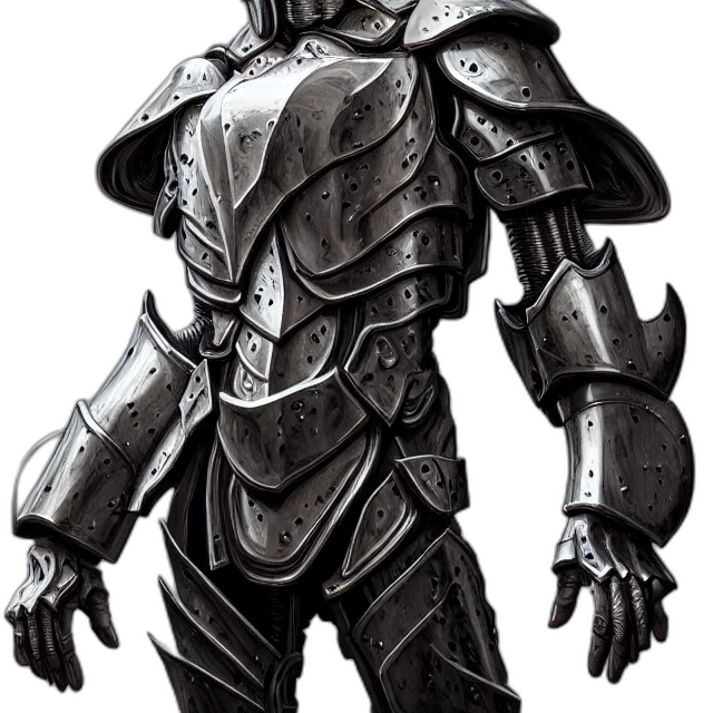 robot, weapon, staff, sword, concept art, fantasy art, comic book art, 3d render transparent PNG cut-out