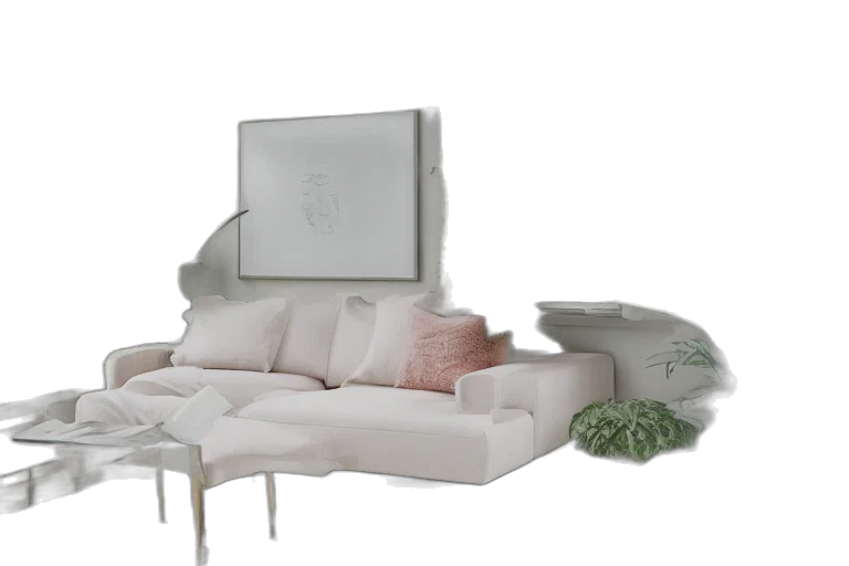 furniture, 3d render, photorealistic, concept art transparent PNG cut-out
