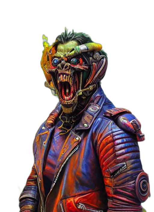 mask, jacket, creature, face transparent PNG cut-out