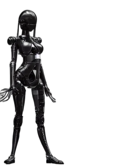 robot, staff, weapon, dress transparent PNG cut-out