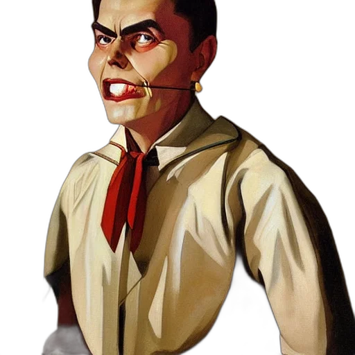 face, mask, staff, creature transparent PNG cut-out