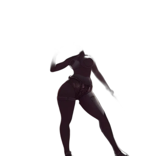 dress, robot, creature, staff transparent PNG cut-out