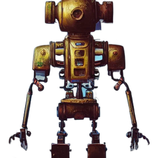 robot, staff, weapon, animal transparent PNG cut-out