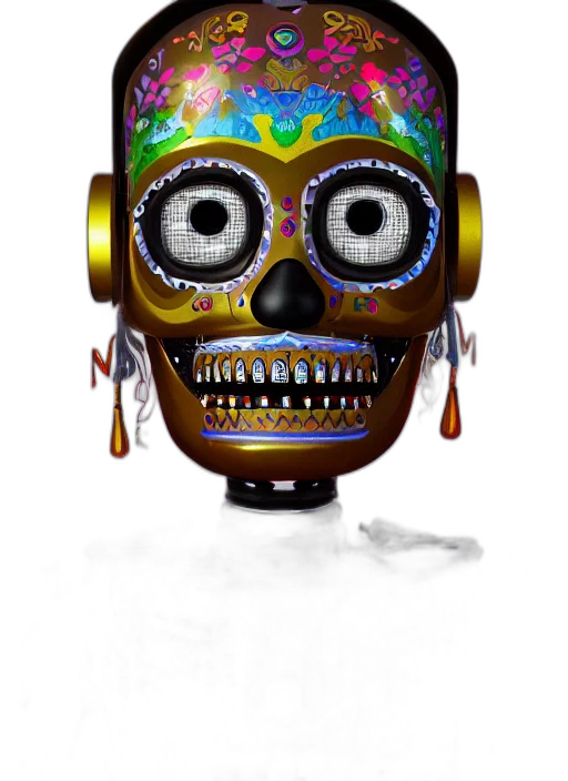mask, robot, face, concept art transparent PNG cut-out
