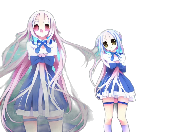 dress, anime, concept art, 3d render transparent PNG cut-out