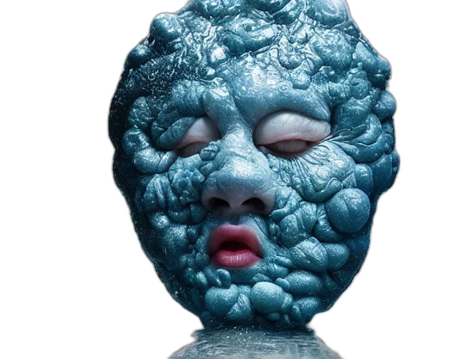 mask, face, creature, 3d render transparent PNG cut-out