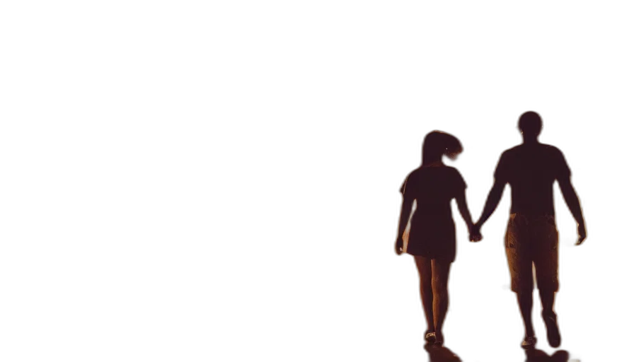 3d render, concept art, pixel art, photorealistic, couple, walking, poor, neighborhood transparent PNG cut-out