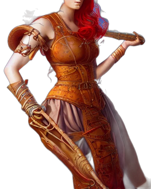 staff, dress, sword, fantasy art transparent PNG cut-out