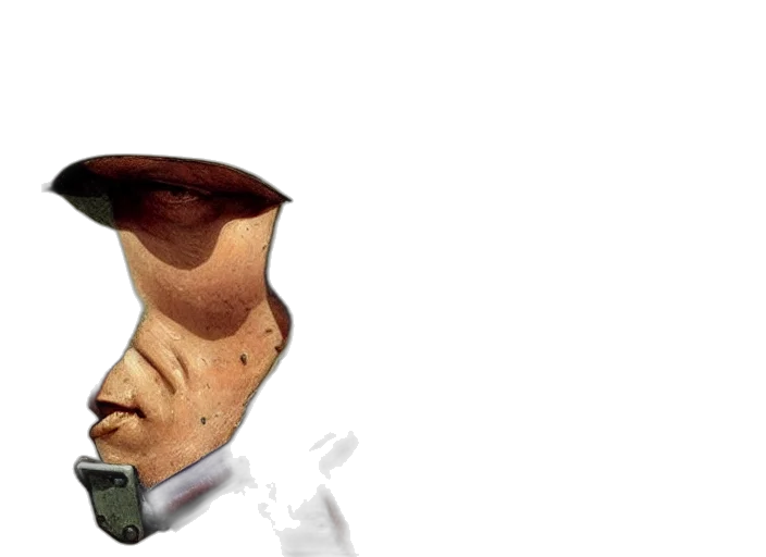 face, mask, hat, staff transparent PNG cut-out