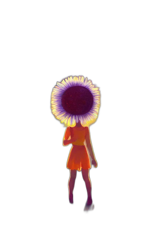 flower, dress, hair, crown, concept art, 3d render, pixel art, watercolor transparent PNG cut-out