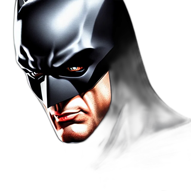 mask, face, comic book art, photorealistic, concept art, 3d render, batman, chrome transparent PNG cut-out