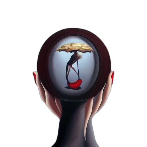 umbrella, mask, face, staff transparent PNG cut-out