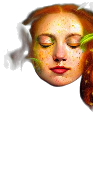 mask, face, crown, hair, photorealistic, concept art, fantasy art, oil painting transparent PNG cut-out