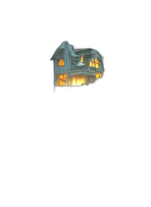 building, furniture, concept art, pixel art, 3d render, watercolor, blue, pastel transparent PNG cut-out