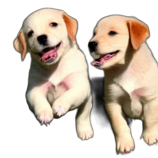 animal, 3d render, photorealistic, pixel art, oil painting, puppies, having, fun transparent PNG cut-out