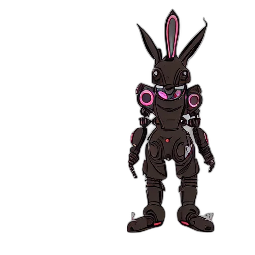 robot, mask, creature, animal, concept art, cyberpunk, 3d render, pixel art transparent PNG cut-out